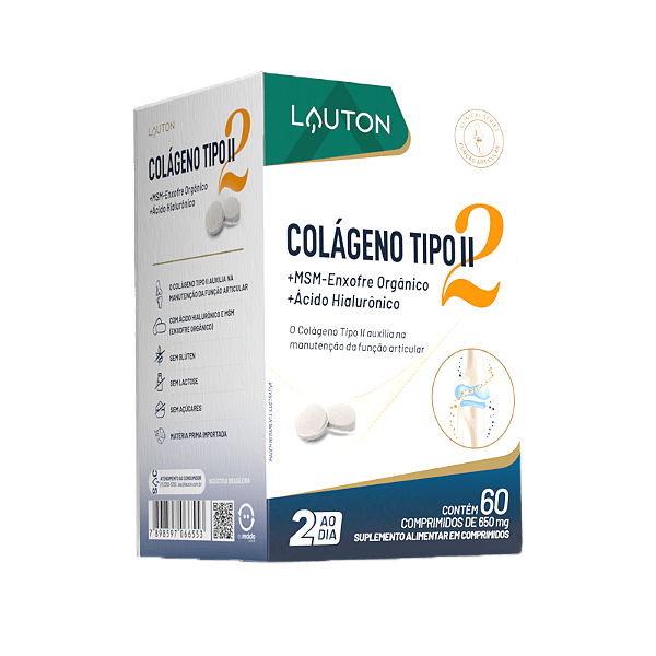 Colágeno Tipo ll  60 capsulas  - Lauton