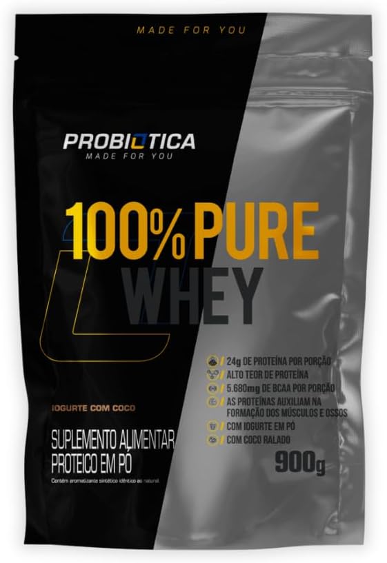 100% Pure Whey Probiótica - 900g