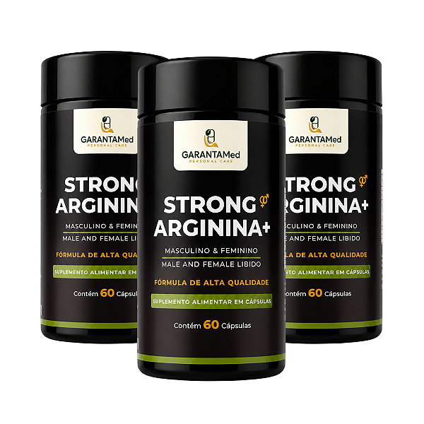 Kit 3 Unidades Strong Arginina + (3 Meses)