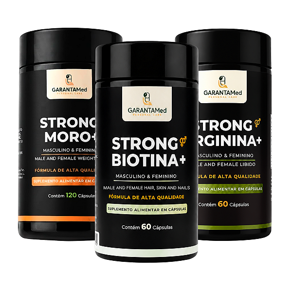 Combo STRONG Arginina+ Biotina+ Moro+