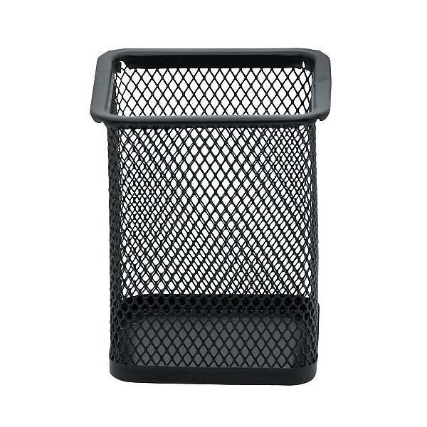 Acessório para Mesa Aramado para Caneta Quadrado Preto