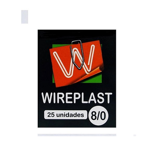 Clipes Galvanizado Aço 8/0 com 25 unidades