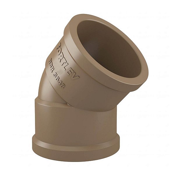 COTOVELO FORTLEV LL K 1.1/2X45 MARROM