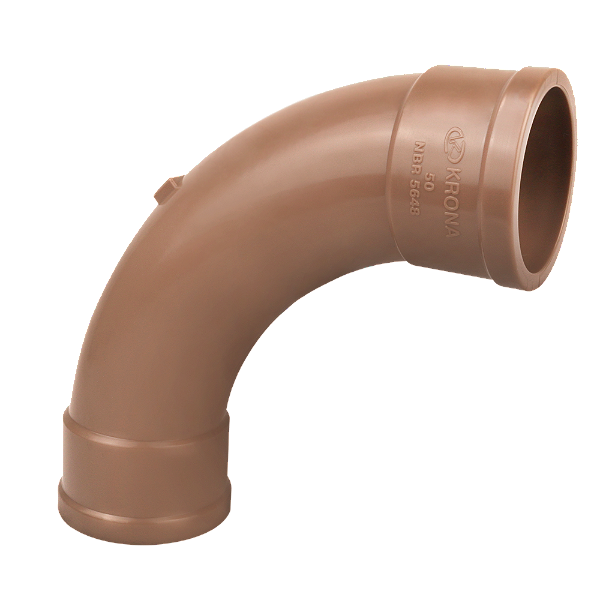 CURVA FORTLEV LL E 1.1/2 X 90 MARROM