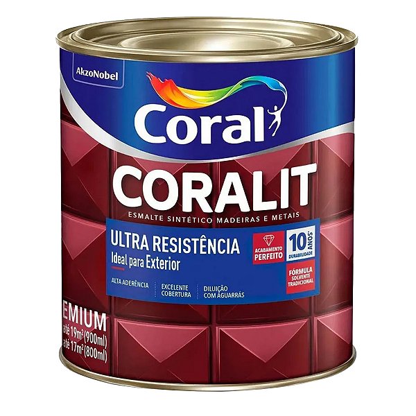 Esmalte Coral Coralit Ultra Branco Fosco 0,9L