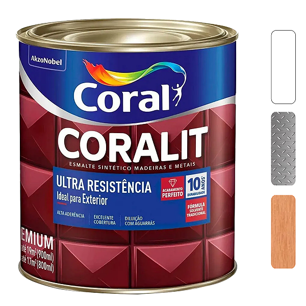 Esmalte Coral Coralit Ultra Branco Fosco 900 ml