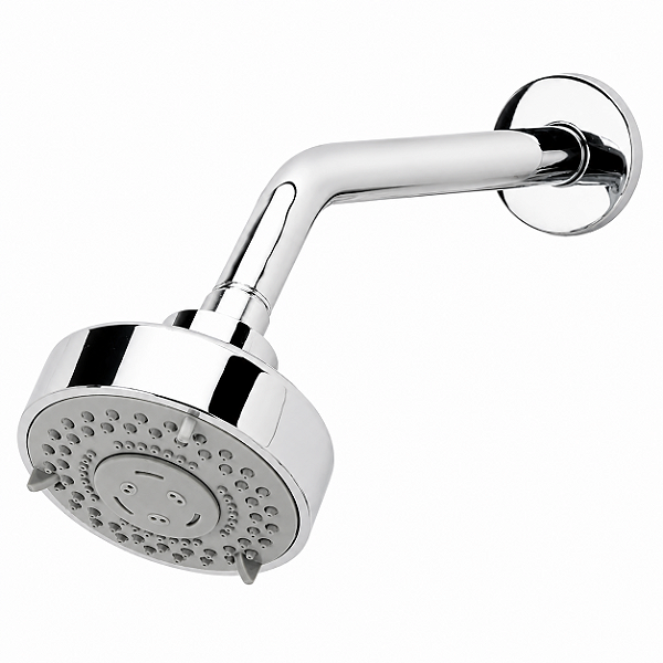 Ducha Articulada 05 Funções de Jatos Bojo ABS Braço 17 Cm Inox