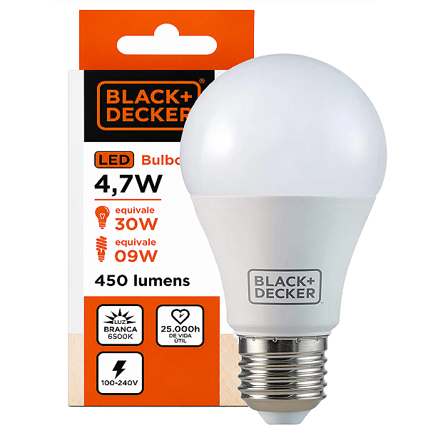 Lâmpada Bulbo Led 4,7 Watts 6500k Luz Branca Bivolt