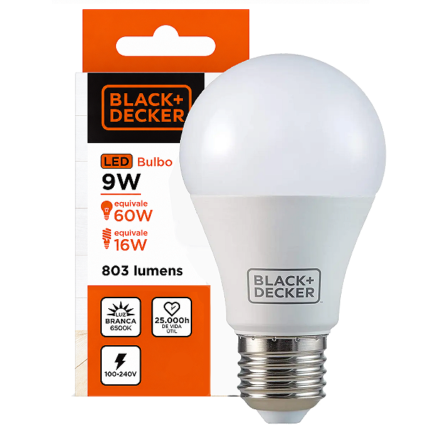 Lâmpada Bulbo Led 09 Watts 6500k Luz Branca Bivolt