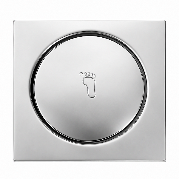 Ralo Clic Quadrado Aço Inox 10x10 Luxsanit