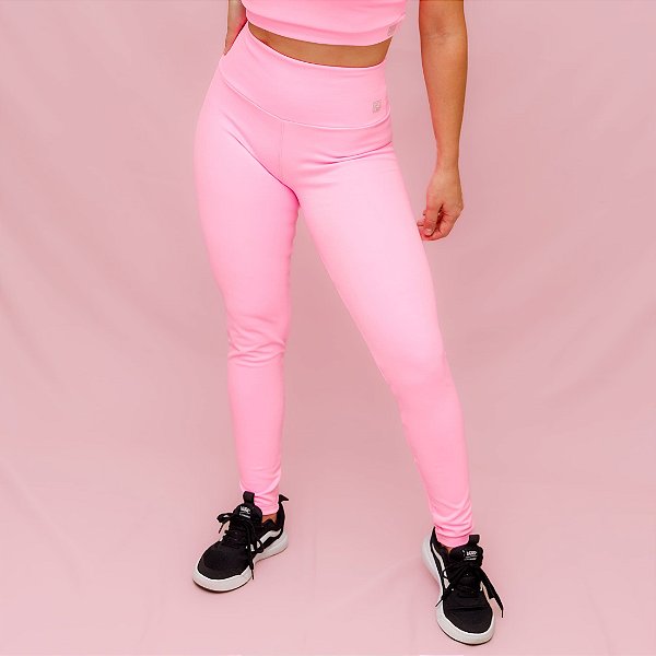 Legging Confort Treino Corrida - Rosa Chiclete