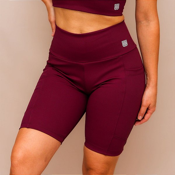Bermuda Confort Bolso Treino Corrida - Roxo Profundo