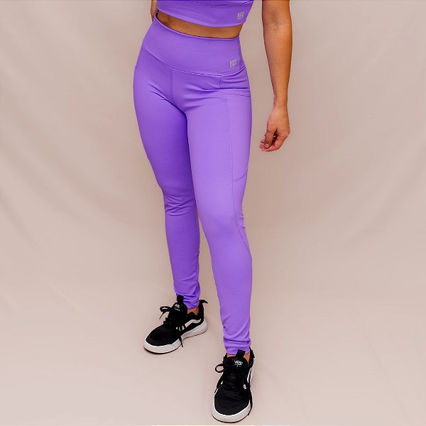 Legging Confort Bolso Treino Corrida - Violeta