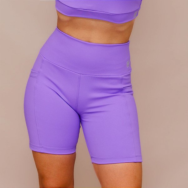 Shorts Confort Bolso Treino Corrida - Violeta