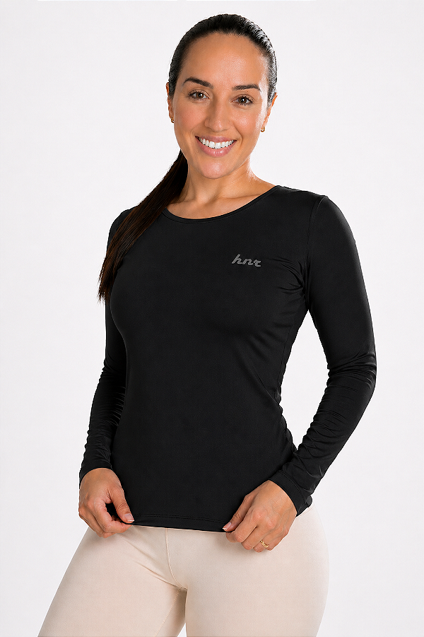 Blusa Básica Confort Térmica - Preta