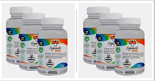 Kit 6 Unidades - Cogumelo Cordyceps Militaris 100% Puro Importado - 6 Pote com 30g