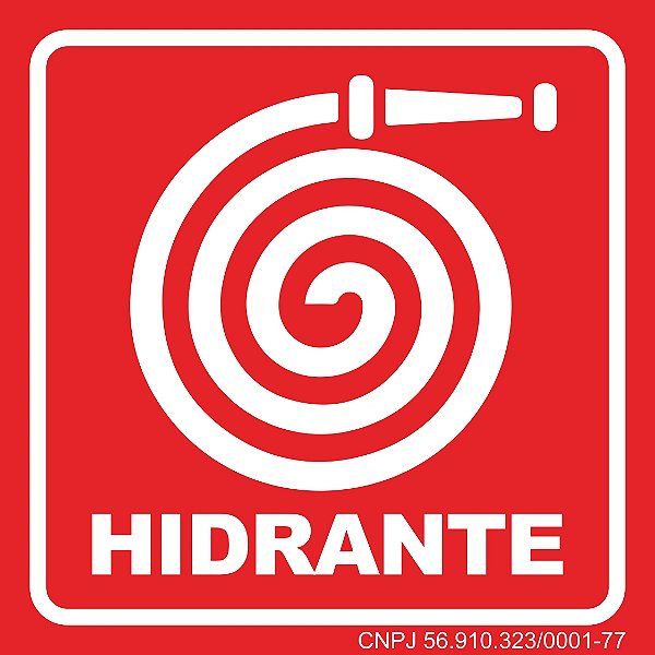 Placa de Abrigo de Mangueira e Hidrante E7- Dúvidas Chamar no WhasApp
