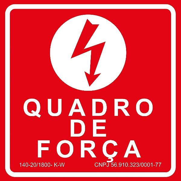 Placa Quadro de Força-                          Dúvidas Chamar no WhatsApp
