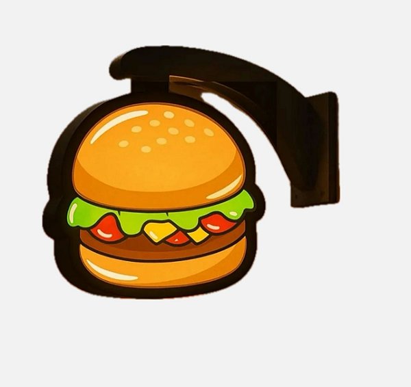 Luminoso Dupla Face Burguer