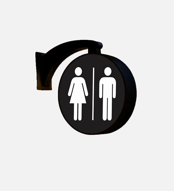 Luminoso Dupla face Banheiro