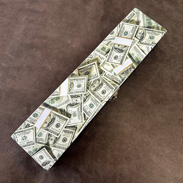 Caixa Personalizada "Dólar" - Madeira