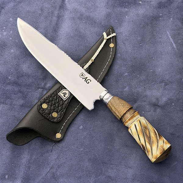 Faca Churrasco 8" - Inox 420c - Cabo Tradicional