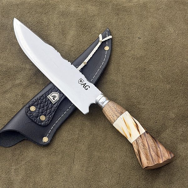 Faca Churrasco 8" - Inox 420c - Cabo Tradicional