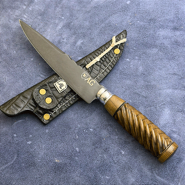 Faca Campeira 6" - Carbono 1070 - Cabo Tradicional