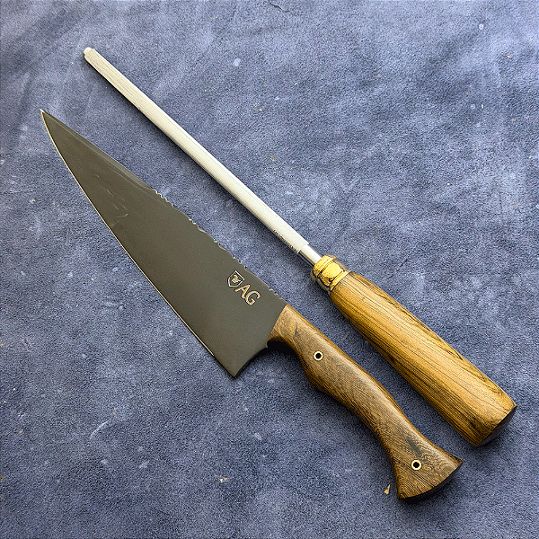 Conjunto de Churrasco 8 " - Cabos Tradicionais