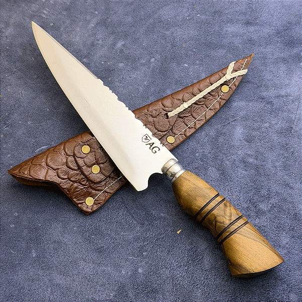 Faca Churrasco 8" - Inox 420c - Cabo Tradicional