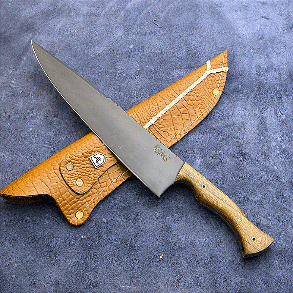 Faca Chef 10" - Carbono 1075 - Cabo Tradicional