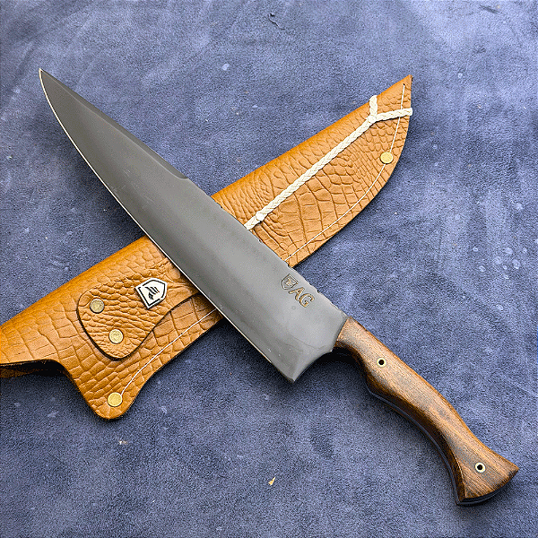 Faca Chef 10" - Carbono 1075 - Cabo Tradicional