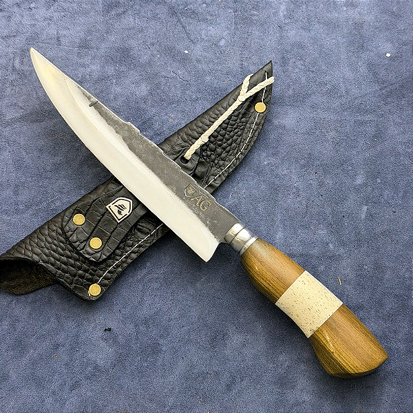Faca Churrasco 8" - Carbono 1070 - Cabo Tradicional