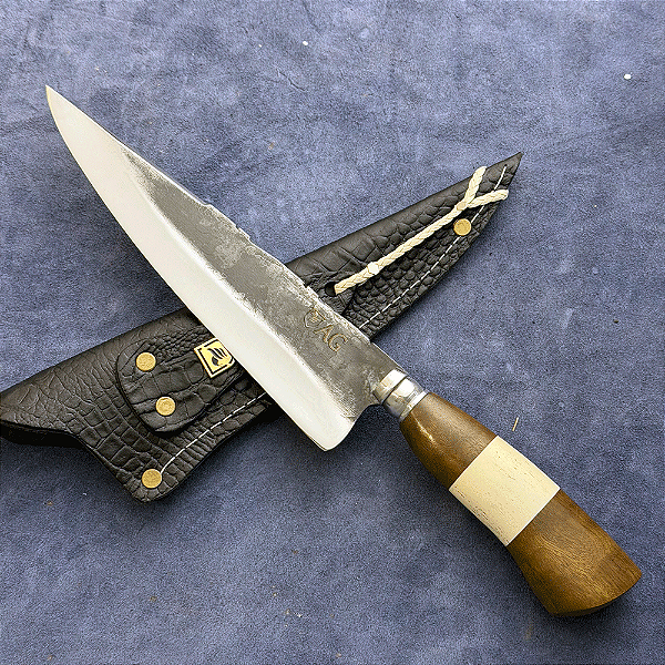 Faca Churrasco 8" - Carbono 1070 - Cabo Tradicional