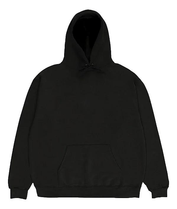 Moletom Canguru Inver Preto Streetwear 3 cabos