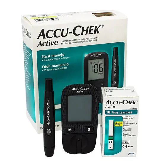 Medidor De Glicemia Accu Chek Active C/10 Tiras