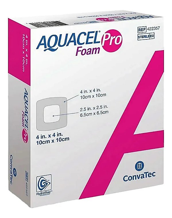 Curativo Aquacel Foam Pro 10cm X 10cm Convatec
