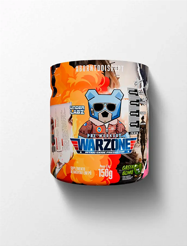 Pré-Treino Warzone - Green Bomb - 150g - Under Labz