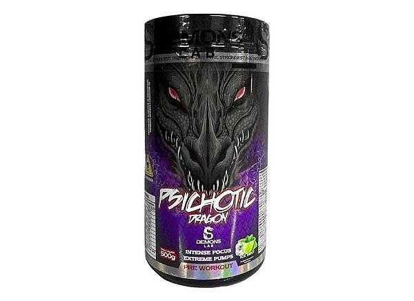 Pré-Treino Psichotic Dragon - Fruit Punch - 500g - Demons Lab