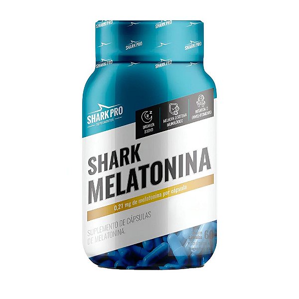 Melatonina - 60 Cápsulas - Shark Pro