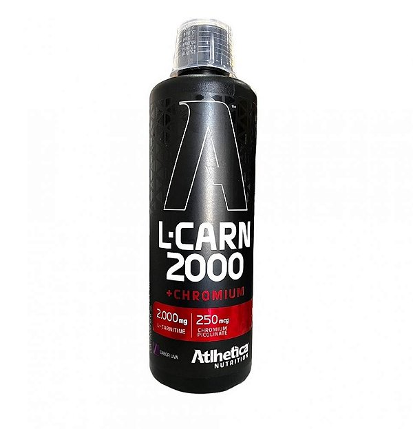 L-Carn 2000 + Chromium - Uva - 480ml - Atlhetica