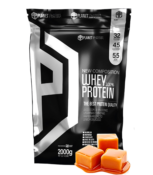 Whey Protein 100% - Doce de Leite - 2kg - Planet Pharma