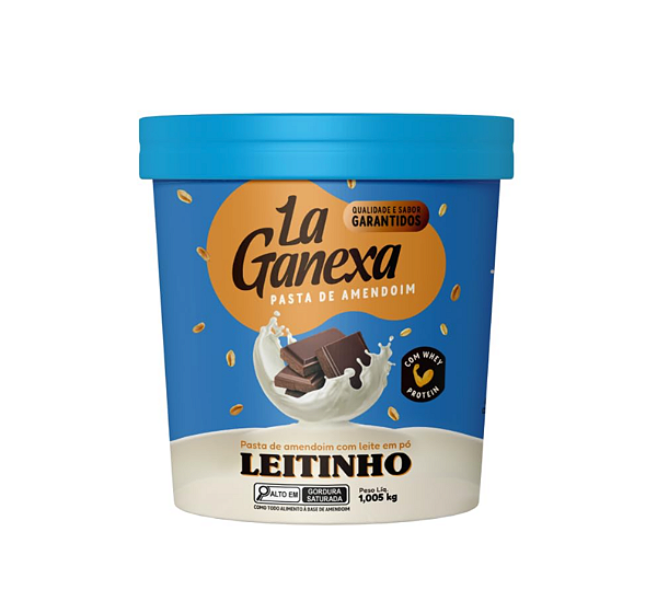 Pasta de Amendoim - Leitinho - 1kg - La Ganexa