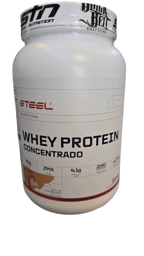 Whey Protein Concentrado - Banoffee - 900g - Steel Nutrition