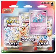 Blister com 3 Boosters: Evoluções Prismáticas