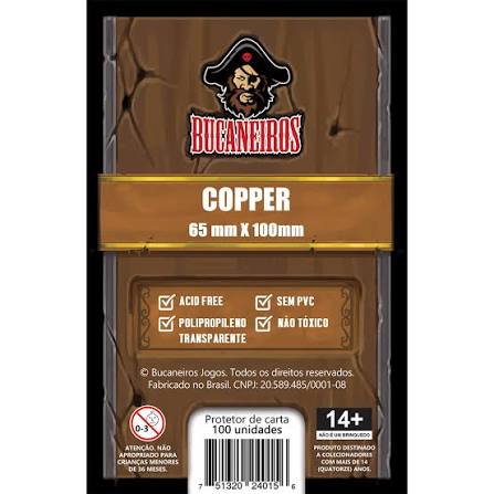 Sleeve Bucaneiros - Copper 65 x 100mm