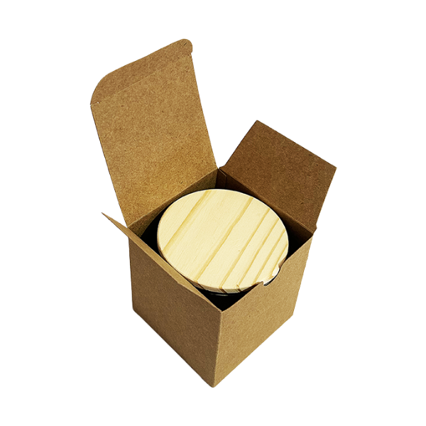 Caixas para Velas Aromáticas 8x8x8,5 cm para Copo Whisky Kraft