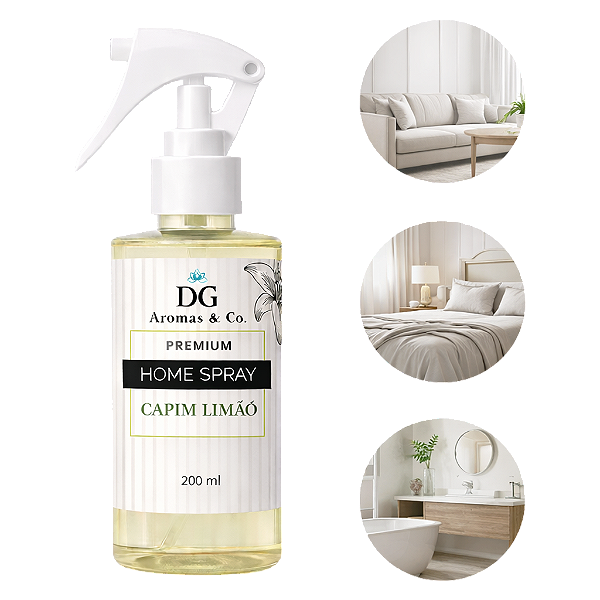 Home Spray Capim Limão 200ml | Aromatizador Premium