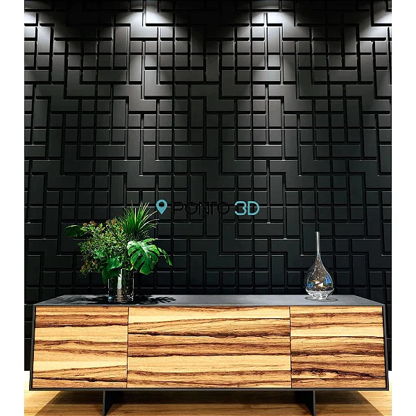 10 placas Decorativas para Parede 3D - 30x30cm Promoção - Vários Modelos disponíveis - Kit com 10 placas