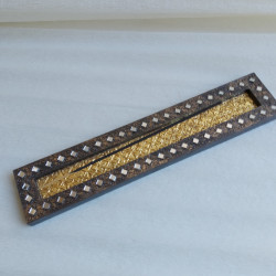 Incensário Estilo Marroquino Marrom e Dourado